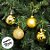 Bola de Natal - Ouro - Matte e Gomo - 10cm - 2 unidades - Cromus - Rizzo - Imagem 4