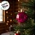 Bola de Natal em Tubo - Rosa - Lisa, Matte e Glitter - 4cm - 6 unidades - Cromus - Rizzo - Imagem 4