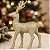 Enfeite Decorativo de Natal - Rena - Champagne - 30x22x12cm - 1 unidade - Cromus - Rizzo - Imagem 1
