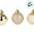 Bola de Natal - Ouro - Gomo, Glitter e Espelhada - 3cm - 12 unidades - Cromus - Rizzo - Imagem 3