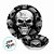 Enfeite Decorativo Halloween - Bandeja Caveira Malvada - 30x6cm - 1 unidade - Cromus - Rizzo - Imagem 2