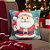Almofada de Natal - Mini Papai Noel - 43x43cm - 1 unidades - Rizzo - Imagem 1