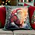 Almofada de Natal - Papai Noel Presentes - 43x43cm - 1 unidades - Rizzo - Imagem 1