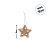 Enfeite Para Pendurar De Natal - Estrela De Ginger Bread - Marrom e Branco - 10cm - 1 unidade - Cromus - Rizzo - Imagem 3