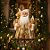 Papai Noel Decorativo Em Pé Com Saco De Presentes - Dourado - 45cm - 1 unidade - Cromus - Rizzo - Imagem 1