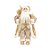 Papai Noel Decorativo Em Pé Com Saco De Presentes - Dourado - 45cm - 1 unidade - Cromus - Rizzo - Imagem 2