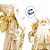 Papai Noel Decorativo Em Pé Com Saco De Presentes - Dourado - 60cm - 1 unidade - Cromus - Rizzo - Imagem 3