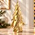 Enfeite Decorativo de Natal - Pinheiro Dourado - 21,5cm - 1 unidade - Cromus - Rizzo - Imagem 1
