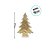Enfeite Decorativo de Natal - Pinheiro Dourado - 27,5cm - 1 unidade - Cromus - Rizzo - Imagem 3