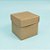 Caixa Cubo Para Panetone e Presente - P 6x6x6cm - Kraft - 10 unidades - Assk - Rizzo - Imagem 1