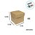 Caixa Cubo Para Panetone e Presente - GG 12x12x12cm - Kraft - 10 unidades - Assk - Rizzo - Imagem 2