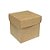 Caixa Cubo Para Panetone e Presente - G 10x10x10cm - Kraft - 10 unidades - Assk - Rizzo - Imagem 1