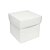 Caixa Cubo Para Panetone e Presente - GG 12x12x12cm - Branco - 10 unidades - Assk - Rizzo - Imagem 1