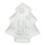 Bandeja Decorativa de Natal de Cerâmica - Pinheiro Floresta Branca- 24x19cm - 1 unidade - Rizzo - Imagem 1