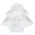 Bandeja Decorativa de Natal de Cerâmica - Pinheiro Floresta Branca- 24x19cm - 1 unidade - Rizzo - Imagem 3
