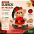 Ursinho Duende de Pelúcia - Verde e Vermelho - 25cm - 1 unidade - Rizzo - Imagem 2