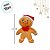 Biscoito de Natal de Pelúcia com Gravata e Touca - 24,5cm - 1 unidade - Rizzo - Imagem 6