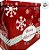 Lata De Metal De Natal - Vermelha - "Have Holly Jolly Christmas" Boneco e Neve  - 15cm - 1 unidade - Rizzo - Imagem 3