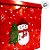 Lata De Metal De Natal - Vermelha - "Merry Christmas" Papai Noel e Boneco de Neve - 15cm - 1 unidade - Rizzo - Imagem 5