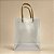 Sacola Transparente Fosca PVC com Alça de Fibra - 25x20x10cm - 1 unidade - Rizzo - Imagem 1
