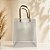 Sacola Transparente Fosca PVC com Alça de Fibra - 30x20x12cm - 1 unidade - Rizzo - Imagem 1