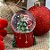Enfeite Decorativo de Natal - Globo de Neve com Noel e Árvore De Natal - 6,2cm - 1 unidade - Cromus - Rizzo - Imagem 1