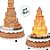 Cenário De Natal - Casinha Ginger Bread Com Trem Rotativo Com Som,Led e Movimento - 20,5x15cm - 1 unidade - Cromus - Riz - Imagem 2