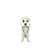 Enfeite Decorativo de Halloween - Esqueleto Cachorro Poodle - 25x8,5cm  - 1 unidade - Cromus - Rizzo - Imagem 1