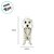 Enfeite Decorativo de Halloween - Esqueleto Cachorro Poodle - 25x8,5cm  - 1 unidade - Cromus - Rizzo - Imagem 2