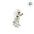 Enfeite Decorativo de Halloween - Esqueleto Cachorro Poodle - 25x8,5cm  - 1 unidade - Cromus - Rizzo - Imagem 3