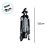 Enfeite Decorativo de Halloween Com Luz e Som - Bruxa Ariela - 120cm - 1 unidade - Cromus - Rizzo - Imagem 2
