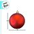 Bola de Natal em Tubo - Lisa, Fosco e Glitter Vermelho - 8cm - 6 unidades - Cromus - Rizzo - Imagem 3