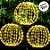 Bola De Natal Com 240 Leds Bivolt - Dourado Claro - 40x40cm - 1 unidades - Cromus - Rizzo - Imagem 5