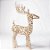 Rena Decorativa De Metal Com Led - Champagne - 66,5x47x13,5cm - 1 unidades - Cromus - Rizzo - Imagem 1