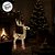 Rena Decorativa De Metal Com Led - Champagne - 66,5x47x13,5cm - 1 unidades - Cromus - Rizzo - Imagem 6