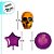 Balão de Festa Microfoil 30" 18" 18" - Caveira, Estrela e Círculo Halloween - 5 unidades - Rizzo - Imagem 2