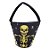 Baldinho de Halloween em Tecido - Caveira - 16x22cm - 1 unidade - Rizzo - Imagem 1
