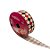 Fita de Cetim 10m x 22mm - Cor 227 - Xadrez Natalino Argyle Branco - Rolo 10 metros   - 1 unidade - Progresso - Rizzo - Imagem 2