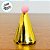 Enfeite Decorativo Mini Chapéu de Festa - Dourado com Pompom Rosa- 3x4,5cm - 10 unidades - Artlille - Rizzo - Imagem 2