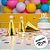 Enfeite Decorativo Mini Chapéu de Festa - Dourado com Pompom Rosa- 3x4,5cm - 10 unidades - Artlille - Rizzo - Imagem 4