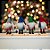 Enfeite Decorativo de Natal em Madeira - Gnomos de Natal - 4,5x12x5cm - 4 unidades - Artlille - Rizzo - Imagem 1