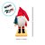 Enfeite Decorativo de Natal em Madeira - Gnomos de Natal - 4,5x12x5cm - 4 unidades - Artlille - Rizzo - Imagem 4