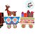 Enfeite de Madeira de Natal Trem - Rena e Presentes - 18,5cm - 1 unidade - Rizzo - Imagem 4