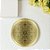 Prato Laminado Numero 7 Ouro - 34,5cm  - 1 unidade - Regina - Rizzo - Imagem 1