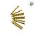 Vela Palito Espiral Metaliza Dourado - 6cm - 6 unidades - Regina - Rizzo - Imagem 4