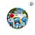 Prato de Papel Redondo - Os Smurfs - 18x18cm - 8 unidades - Regina - Rizzo - Imagem 3