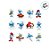 Mini Personagens Decorativos - Os Smurfs - 12 unidades - Regina - Rizzo - Imagem 3
