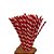 Haste de Chenille 30cm - Listrado Vermelho e Branco - 100 unidades - Art Montagem - Rizzo - Imagem 3