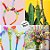 Haste de Chenille 30cm - Amarelo, Laranja e Rosa - 100 unidades - Art Montagem - Rizzo - Imagem 2