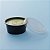 Pote Redondo PET com Tampa - Preto - 30ml - 20 unidades - Plastilânia - Rizzo - Imagem 1